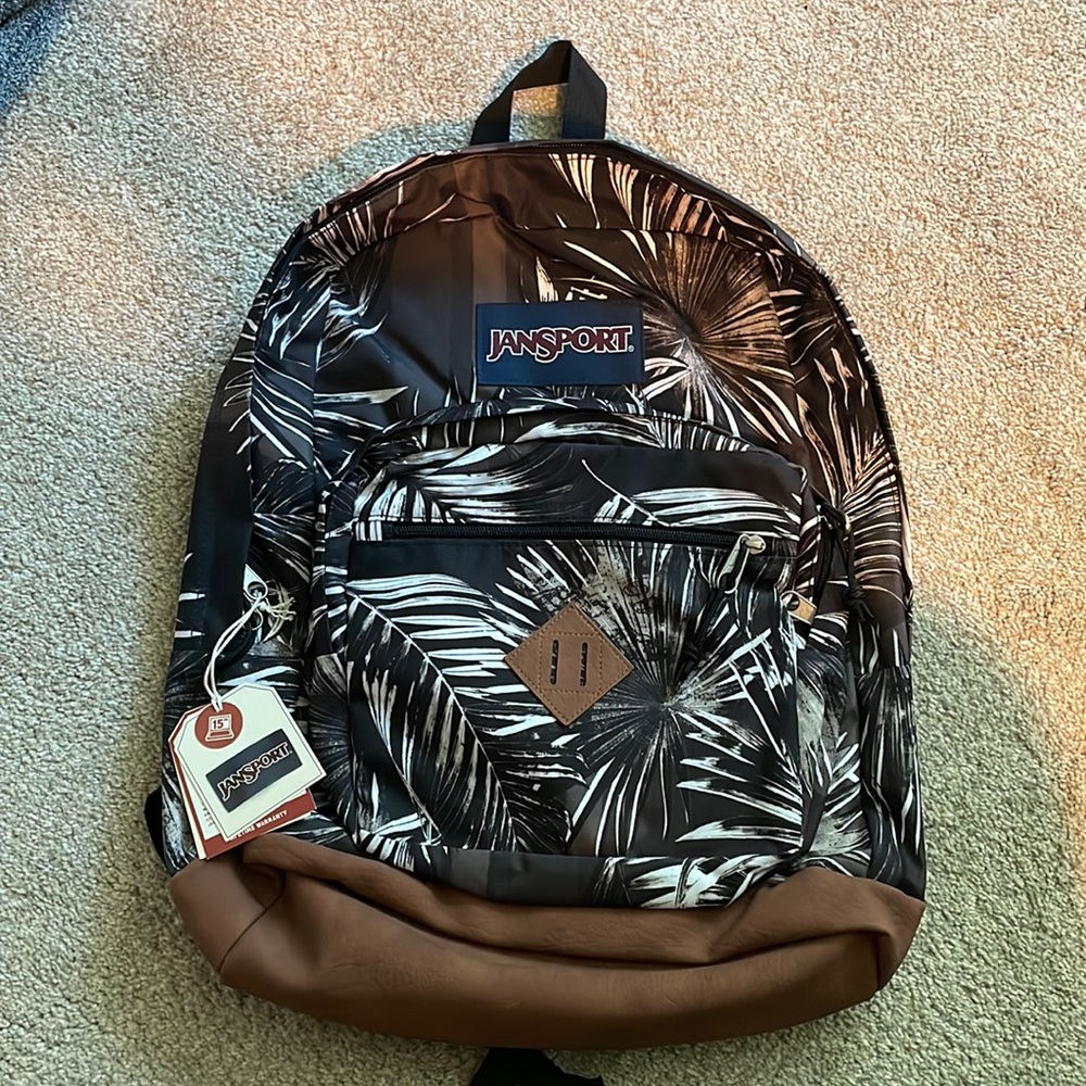NEW JanSport Backpack in Tonal Palms